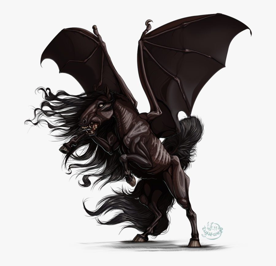 Thestral Horse Harry Potter Art Hippogriff - Harry Potter Thestrals Art, Transparent Clipart