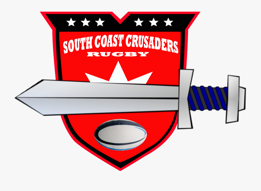 South Coast Crusaders Rugby - Cartoon Sword, Transparent Clipart