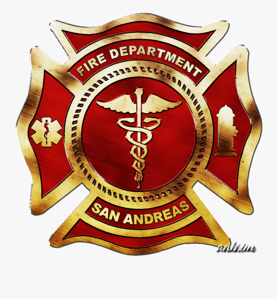 Fire Department Of San Andreas Logo By Portalphreak - San Andreas Fire Department Logo, Transparent Clipart