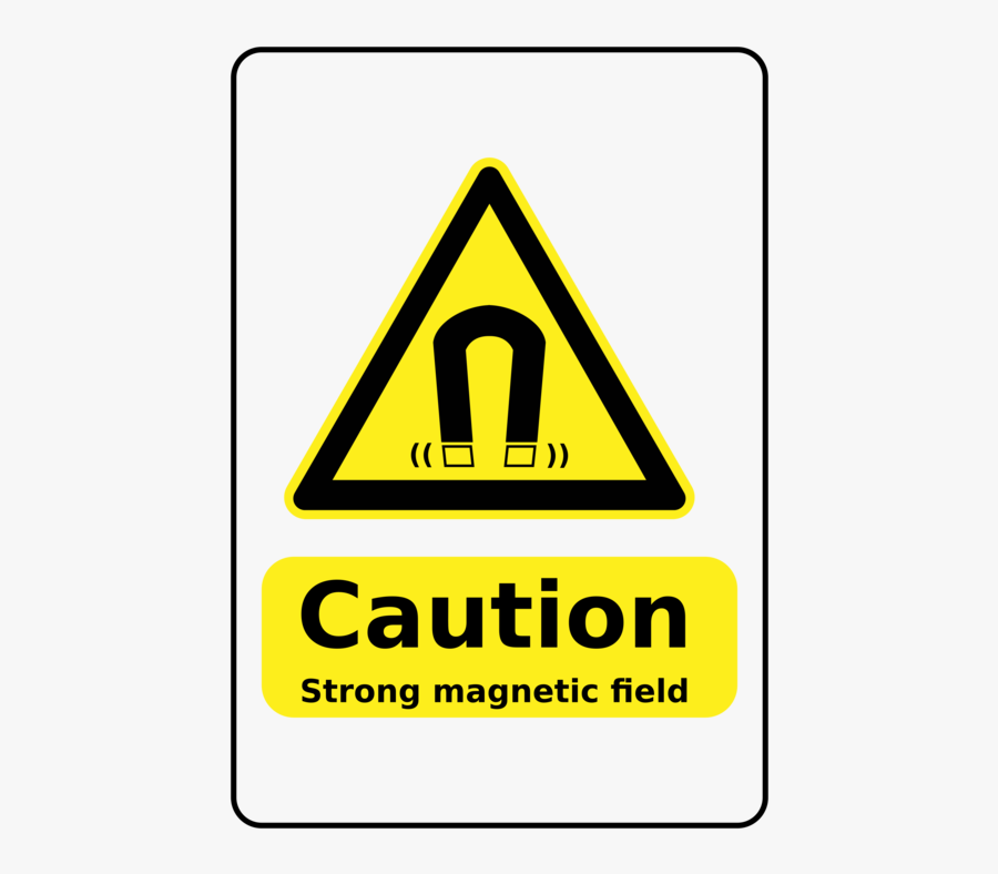 Triangle,angle,area - Magnetic Field Warning Sign Png, Transparent Clipart
