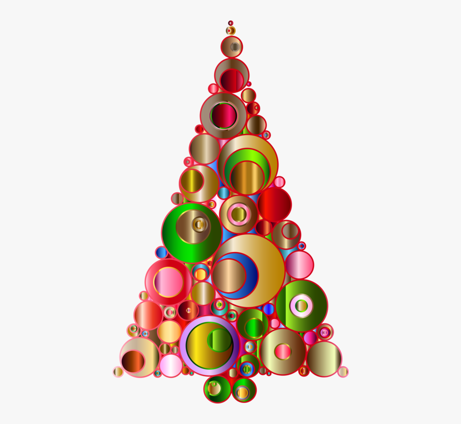 Christmas Decoration - Christmas Tree Abstract Art, Transparent Clipart