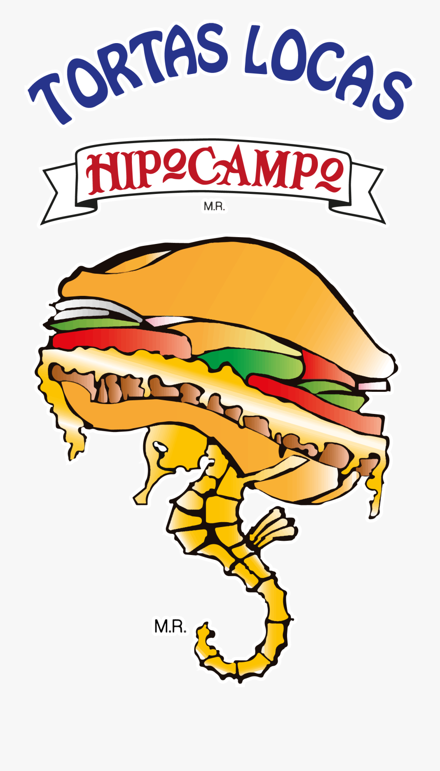 Transparent Torta Mexicana Png - Tortas Hipocampo Logo, Transparent Clipart