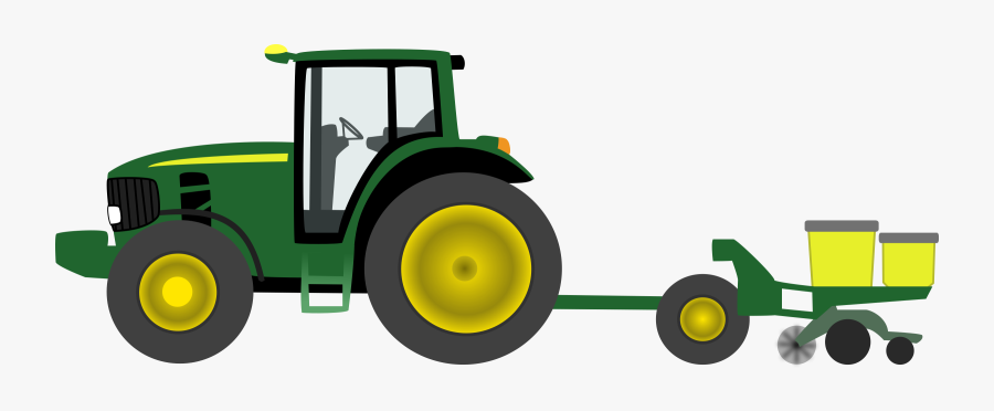 Green Tractor Clip Art John Deere Free Cliparts - Tractor, Transparent Clipart