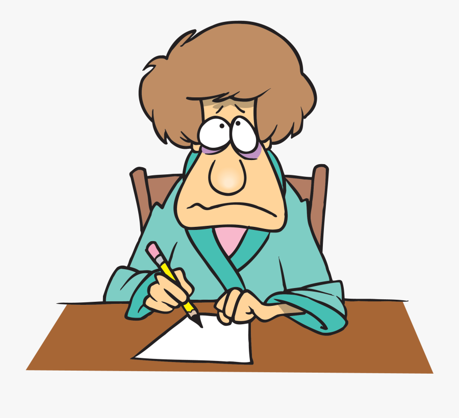 Writing A Letter - Lady Writing A Letter Clipart, Transparent Clipart