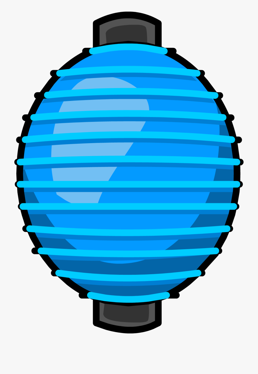 Blue Paper Lantern - Japanese Lantern Png, Transparent Clipart