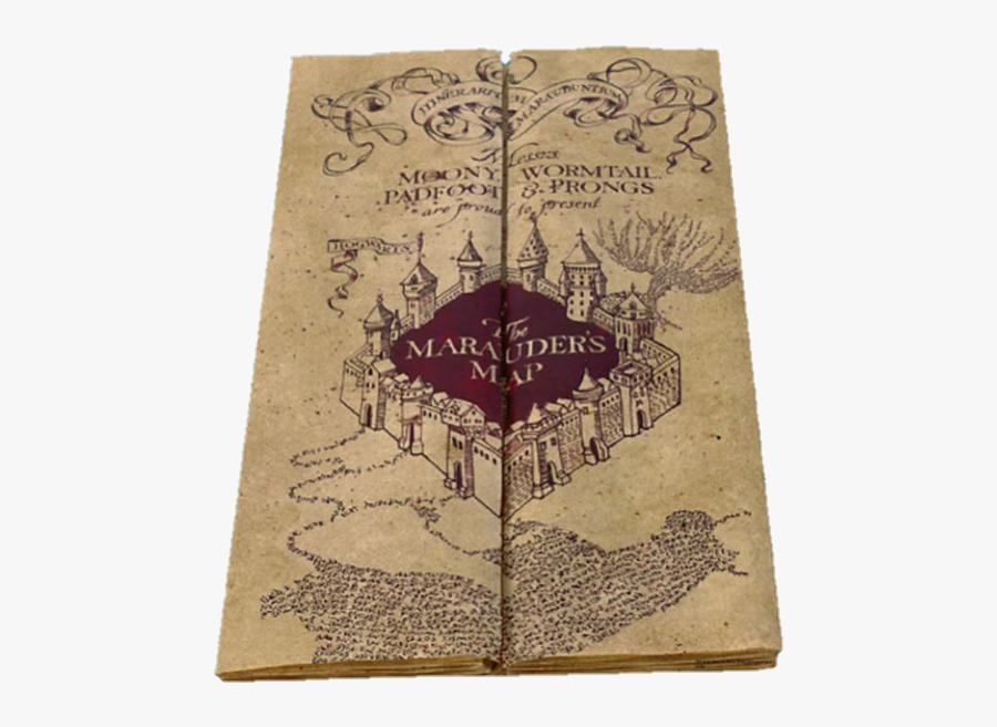 #niche #aesthetic #harry Potter #marauders #marauders - Harry Potter Marauders Map Notebook, Transparent Clipart