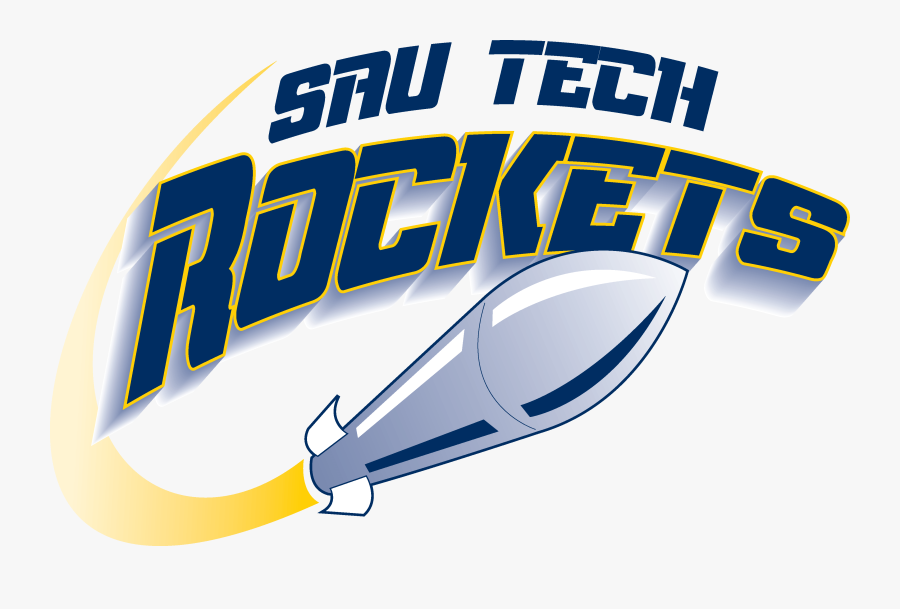 Text And A Rocket Image - Sau Tech Rockets, Transparent Clipart