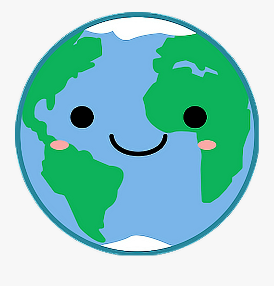 World Planet Planets Kawaii Planeta Planetas Tierra - Cute Earth Clipart, Transparent Clipart