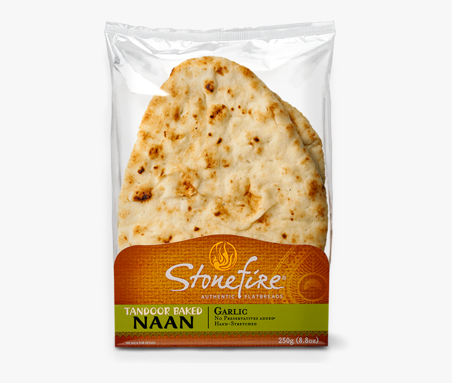 Clip Art Jewish Flatbread - Stonefire Garlic Naan Bread, Transparent Clipart