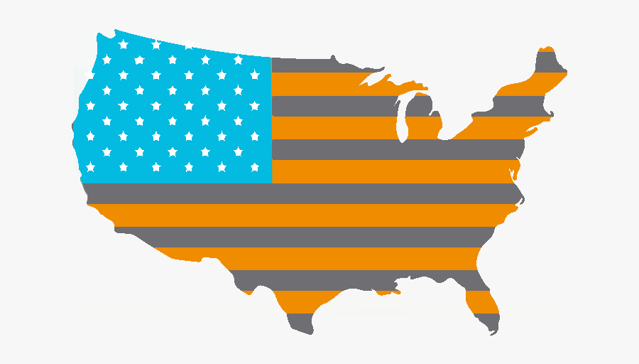 What Is The American - Us State Map Vector, Transparent Clipart