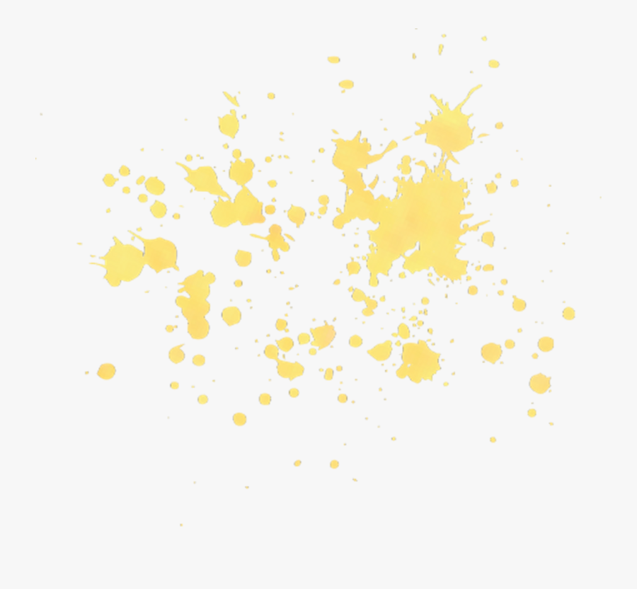 Gold Paint Splatter Png, Transparent Clipart