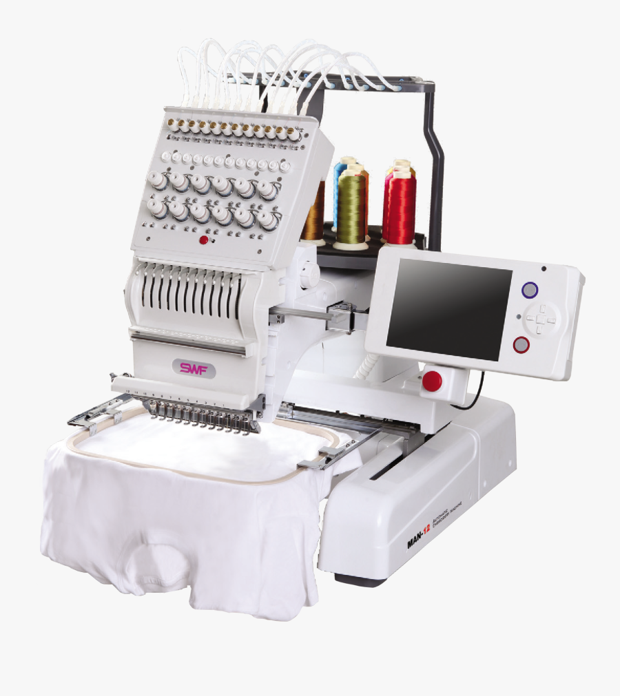 Single Head Embroidery Machine - Swf Man 12 Embroidery Machine, Transparent Clipart