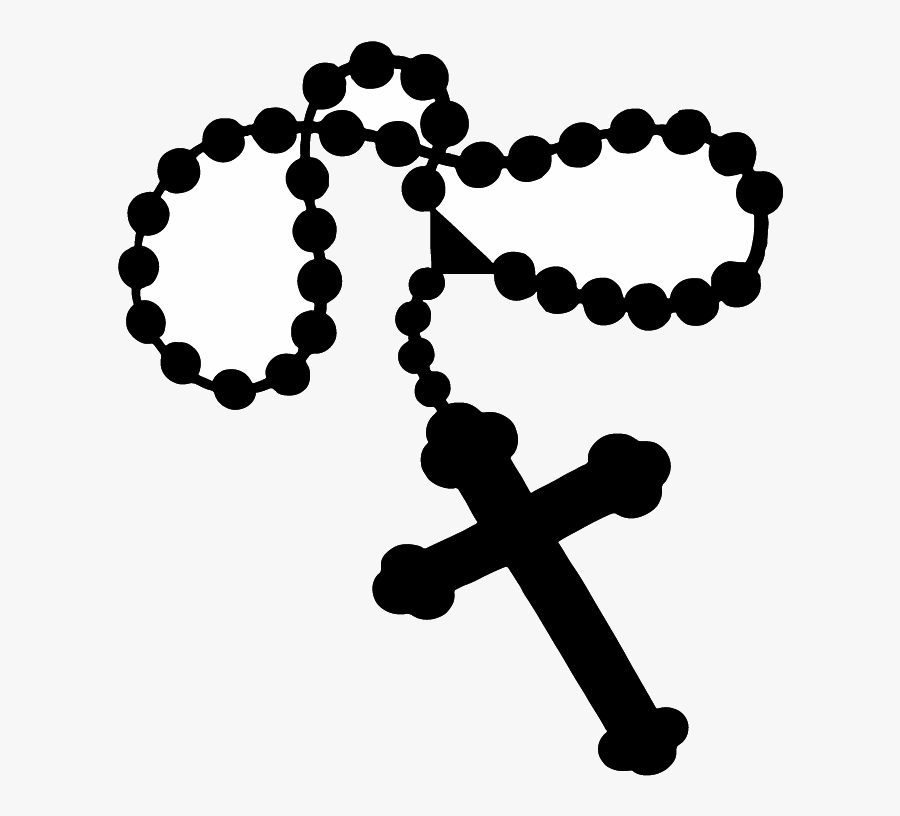 Transparent Rosary Clipart Black And White - Rosary Clipart Black And White, Transparent Clipart