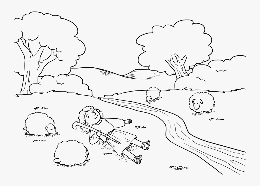 Psalm 23 - 1-6 - Drawing For Psalm 23, Transparent Clipart