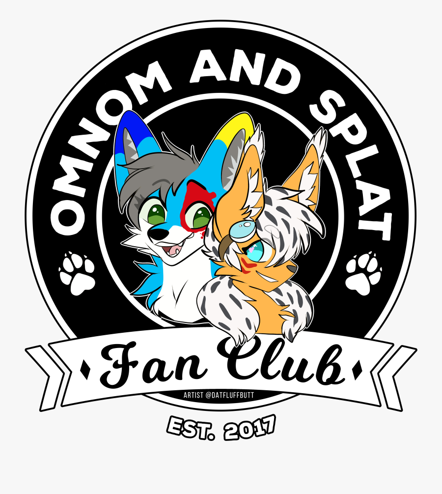 Omnom And Splat Fan Club Shirt - Cartoon, Transparent Clipart
