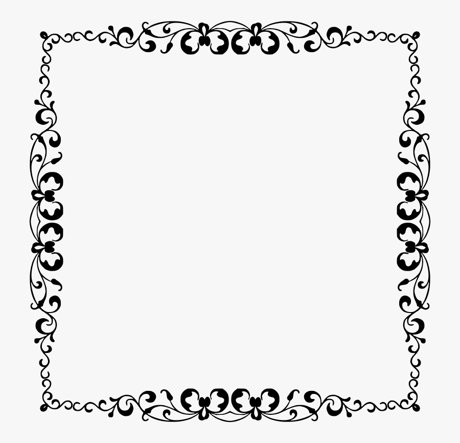 Clipart Elegant Frame 15 Simple Flourish Flourish Borders - Elegant Clipart Border Frame, Transparent Clipart