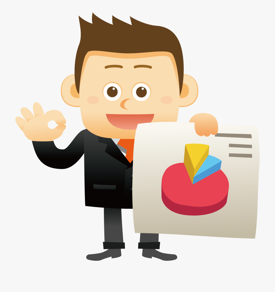 Research Market Advertising Staff - Happy Man Cartoon Png, Transparent Clipart