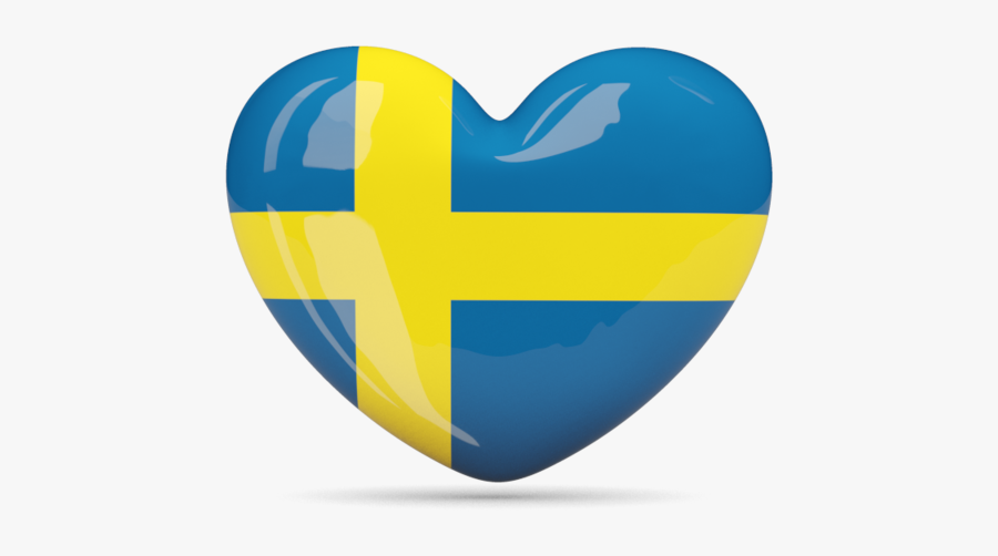 Sweden Flag Heart - Vietnam, Transparent Clipart