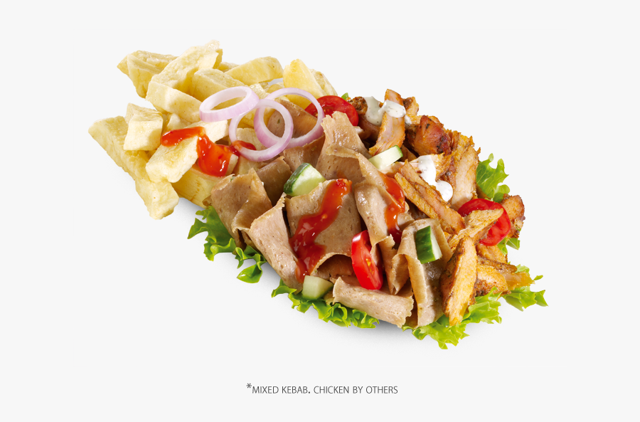 Chicken Kebab Meat And Chips, Transparent Clipart