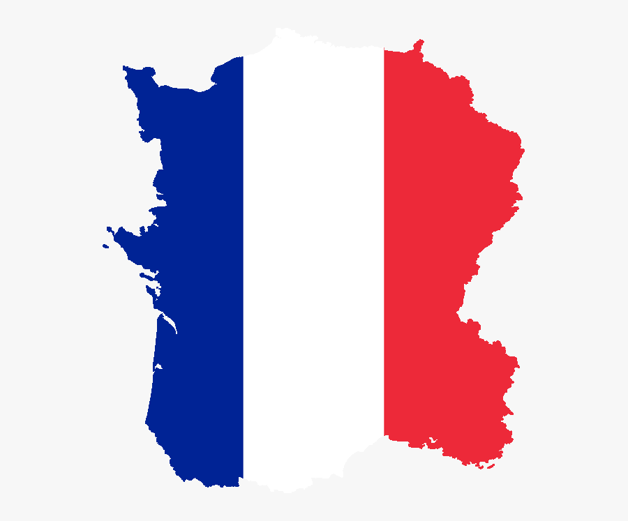 Flag Map Of France - Communes Of France Map, Transparent Clipart