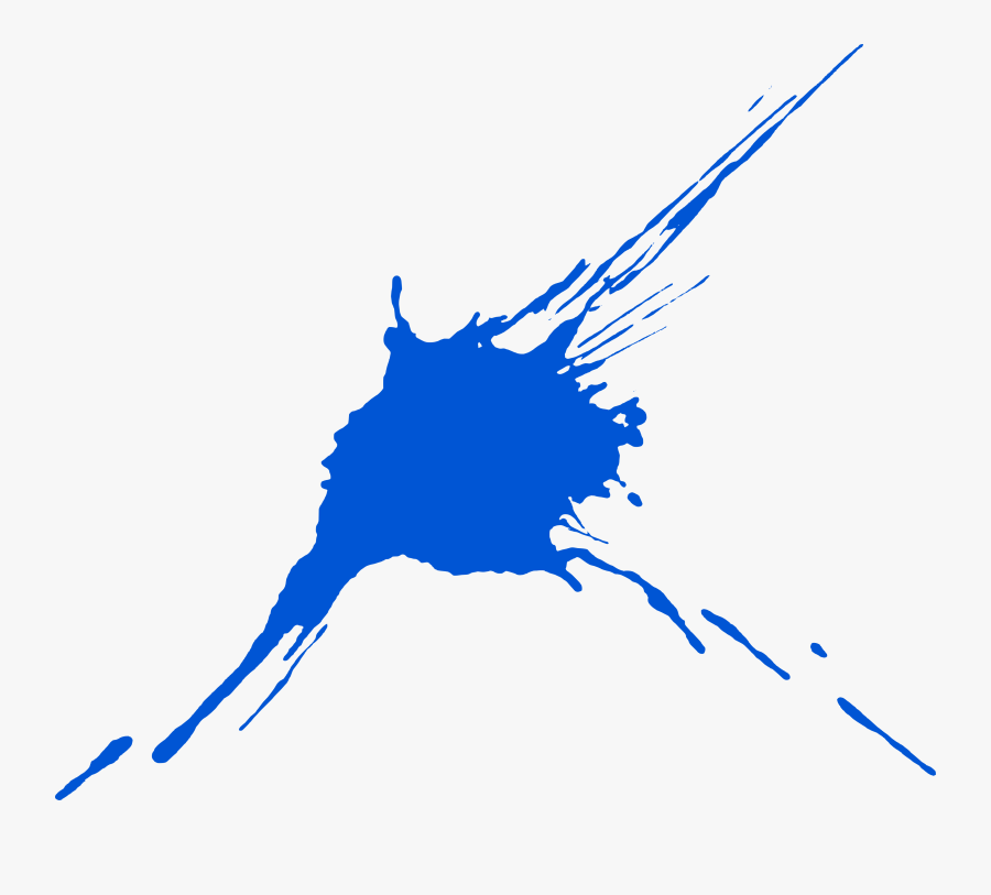 Blue Paint Splash Png Download - Transparent Paint Splatter Png, Transparent Clipart