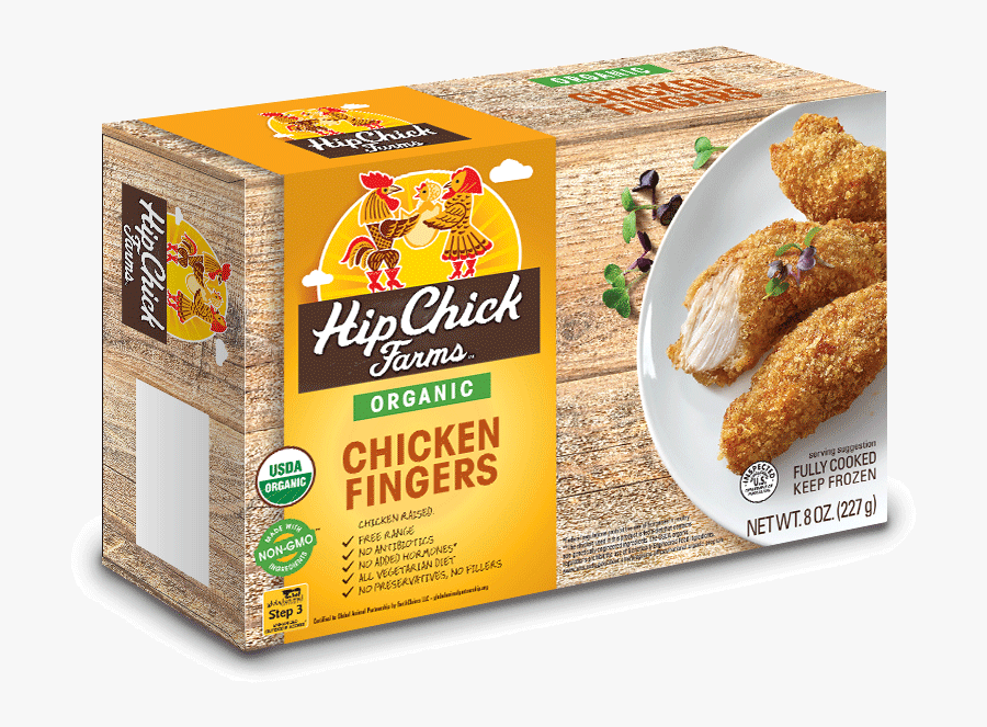 Organic Chicken Fingers - Hip Chick Farms Organic Baked Chicken Fingers, Transparent Clipart