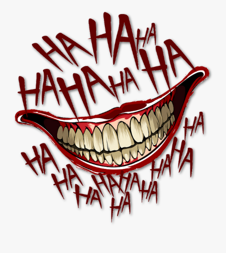 #mq #haha #laugh #mouth #red #joker - Ha Ha Ha Ha Joker, Transparent Clipart
