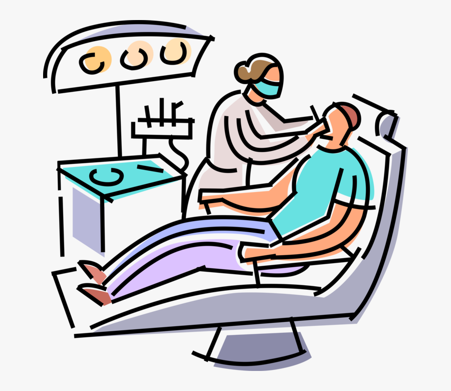 Vector Illustration Of Dentists Provides Oral Dental - Dentist Clipart