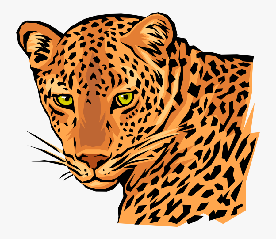 Head Vector Leopard - Lincoln Elementary School Dinuba Ca, Transparent Clipart