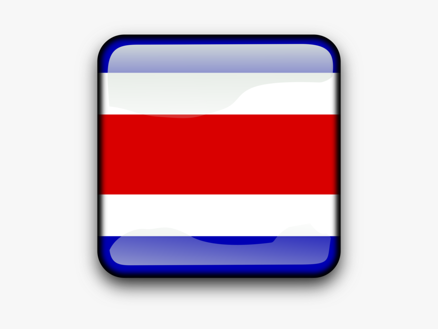 Blue,square,angle - Flag Of Costa Rica, Transparent Clipart