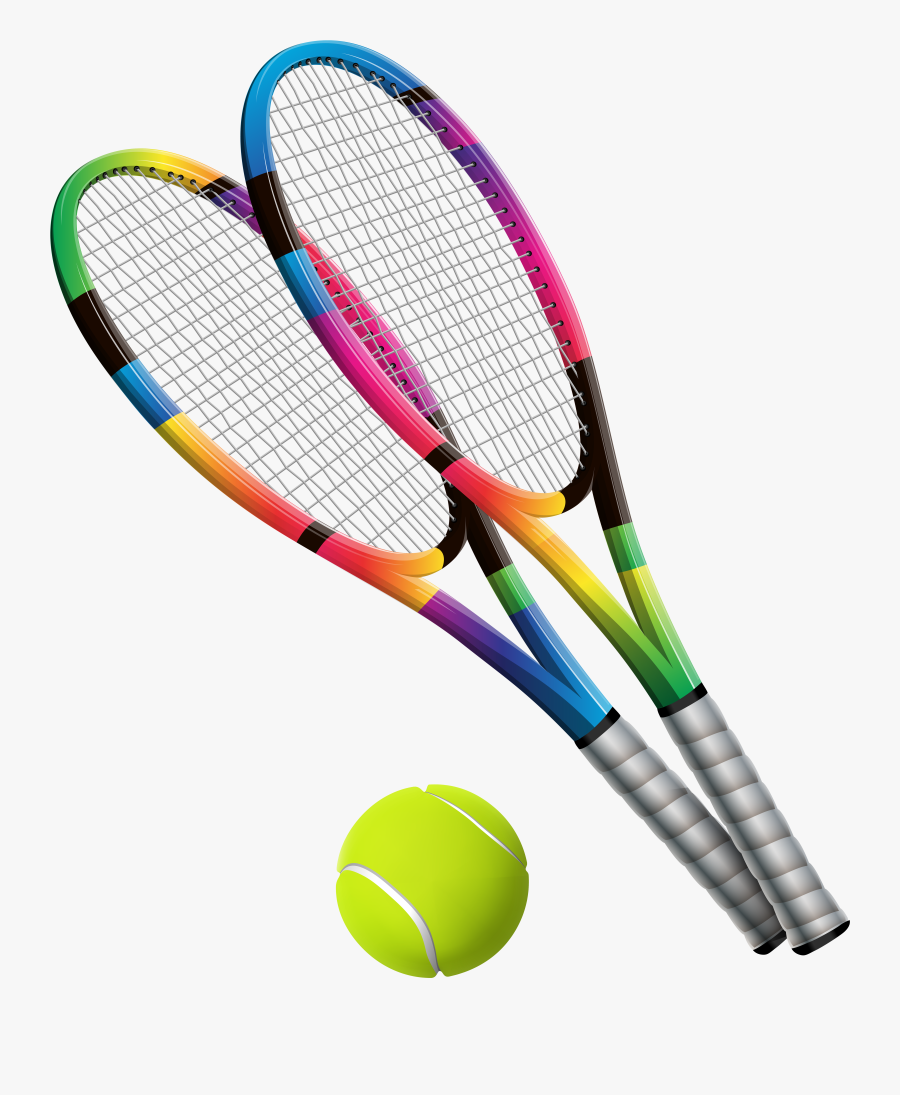 Transparent Sport Equipment Clipart - Tennis Racquet Transparent ...