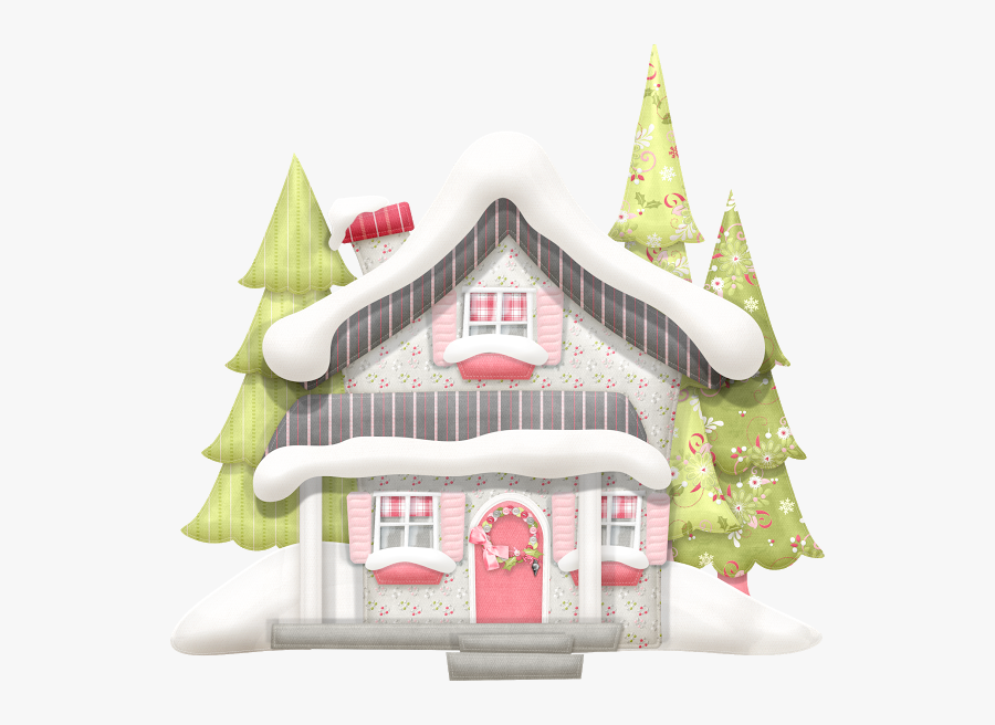 House Clipart Xmas - Idée Carte Invitation Repas De Noël, Transparent Clipart