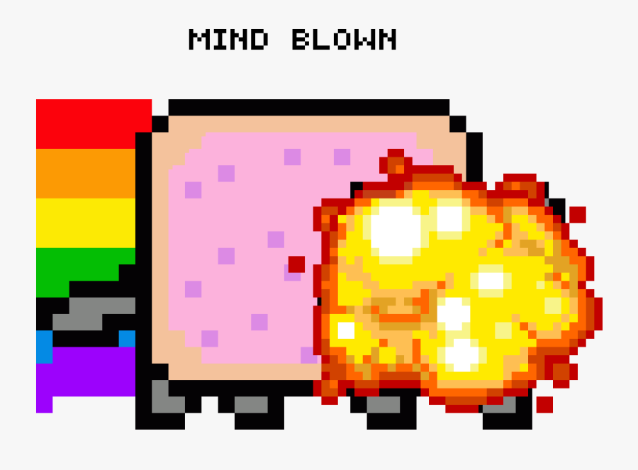 Mind Blown Meme - Nyan Cat Background Gif Transparent, Transparent Clipart