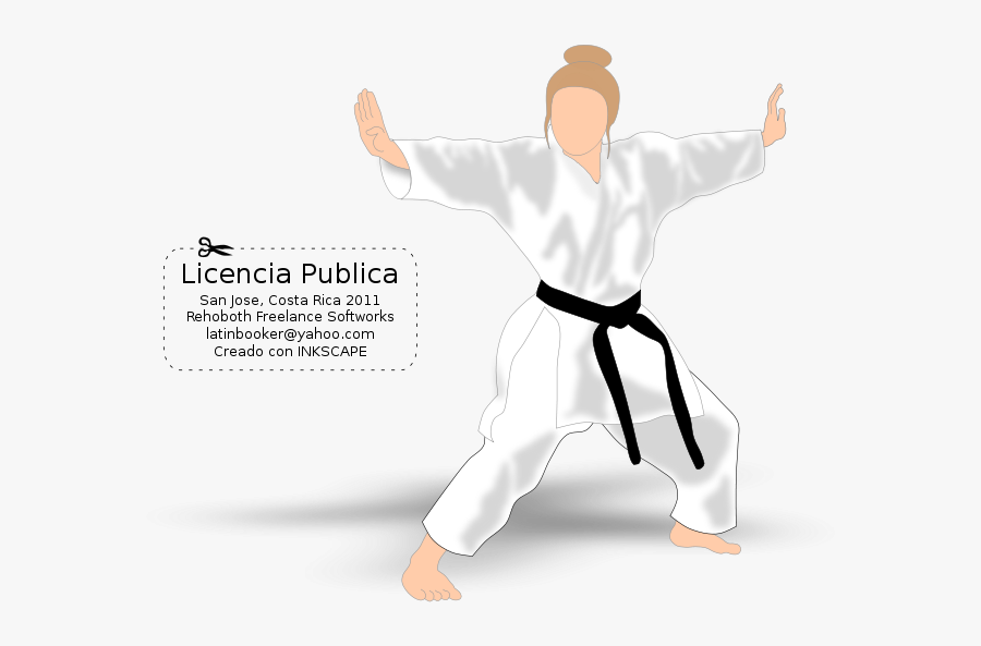 Chica Karateca - Karate, Transparent Clipart