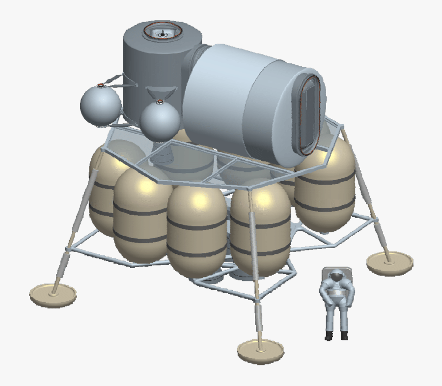 , Lander Concept - Cartoon, Transparent Clipart