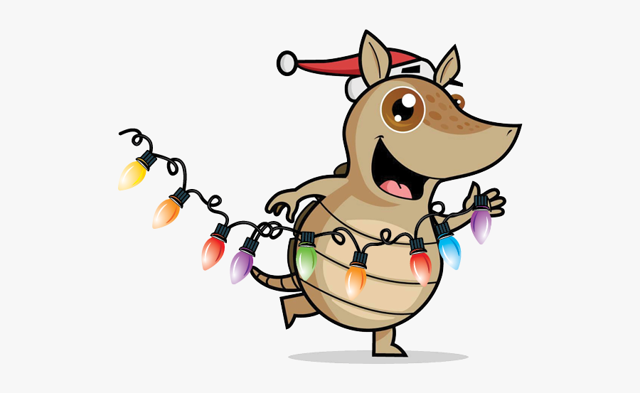Fast Clipart Charity Run - Holiday Armadillo Clipart, Transparent Clipart