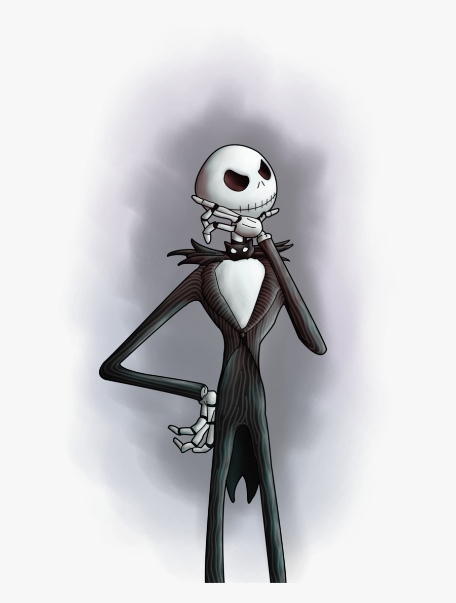 Drawing Spiral Nightmare Before Christmas - Nightmare Before Christmas Jack Thinking, Transparent Clipart