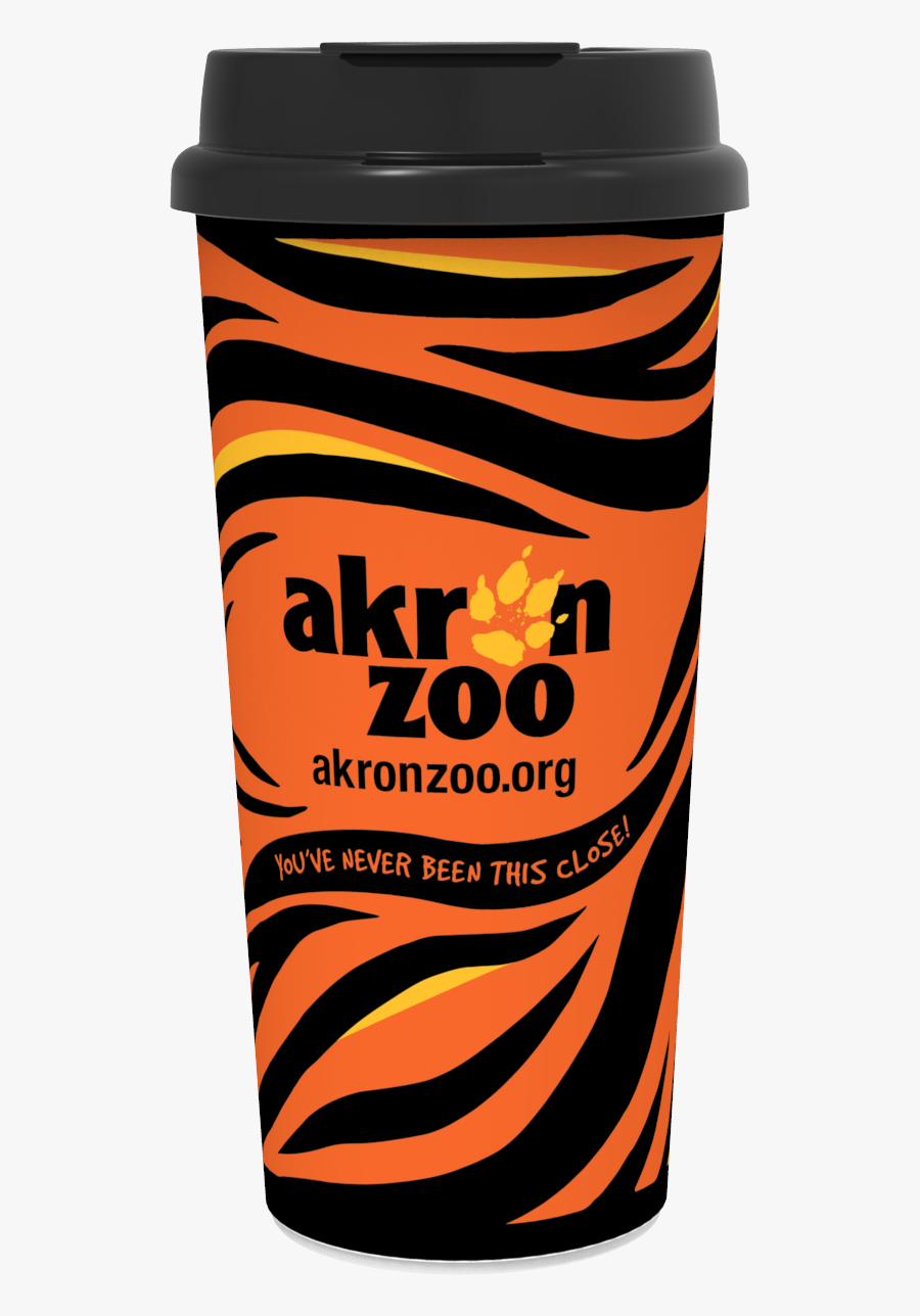 16oz Coffee Tumbler - Akron Zoo, Transparent Clipart