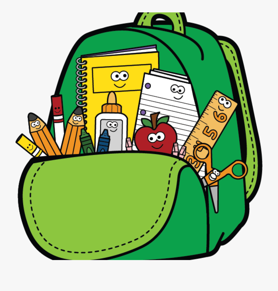 First Day Of School Clipart Thanksgiving Clipart House - Cartoon School Bag Png, Transparent Clipart