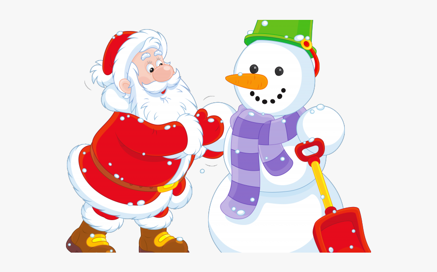 Snow Clipart Golf - Santa And Snowman Clipart, Transparent Clipart