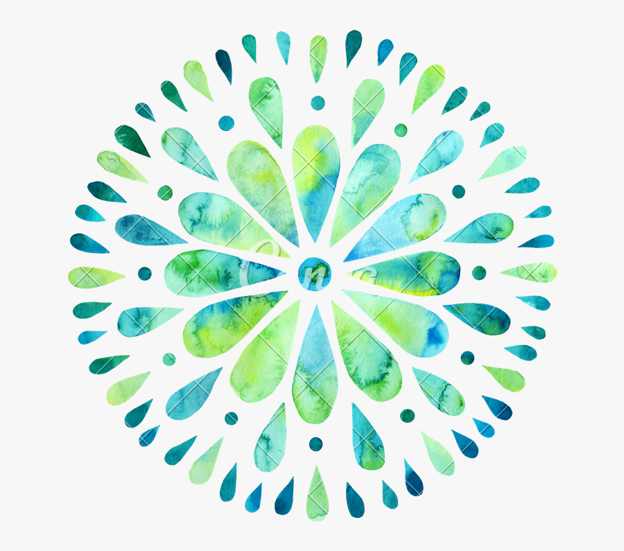 Banner Download Mandala Transparent Watercolor - Watercolour Mandala, Transparent Clipart