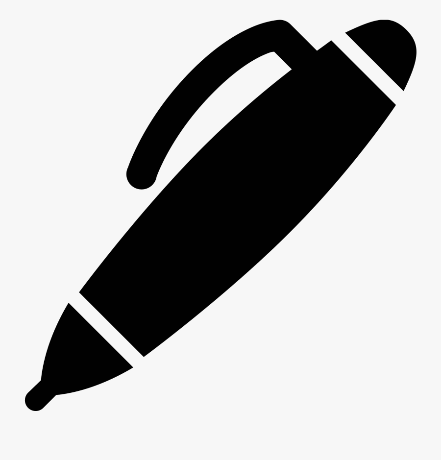Pen Vector Png - Black Pen Icon, Transparent Clipart