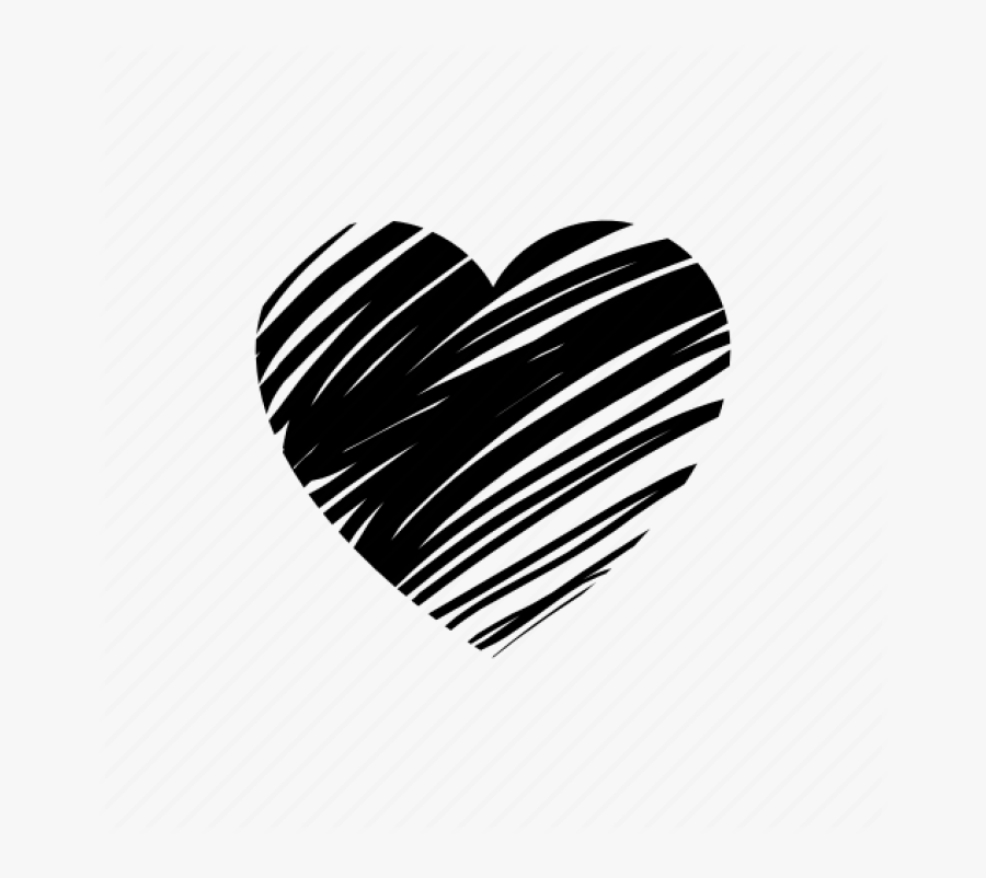 Transparent Drawn Heart Outline Png, Transparent Clipart