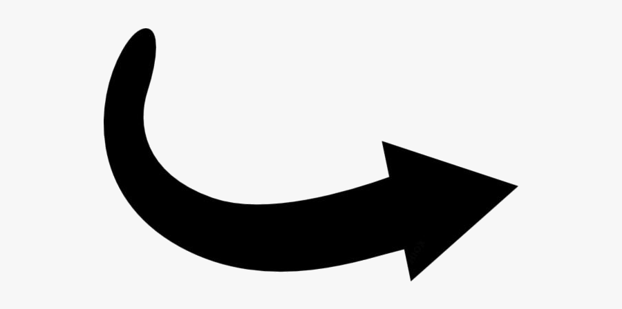 Transparent Cool Arrow Logo - Black Round Arrow Png, Transparent Clipart