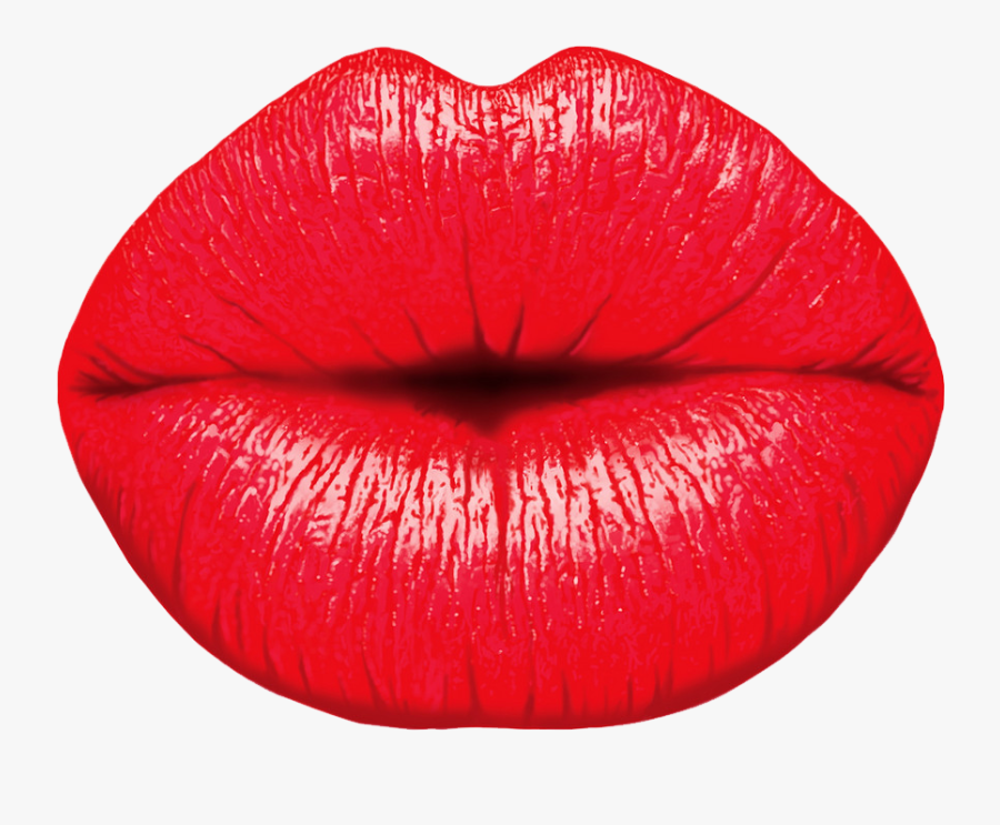 Lip Balm Kiss Lipstick - Red Lipstick Lips Png, Transparent Clipart