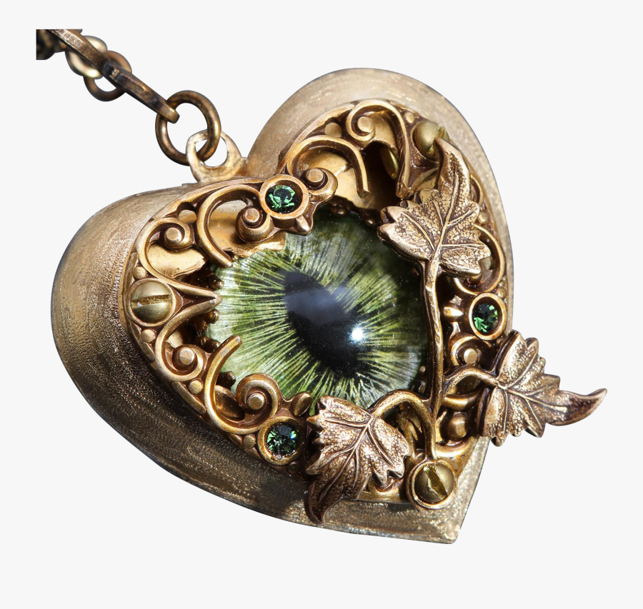Steampunk Necklace Dragon Eye Necklace I Love You Necklace - Steampunk Png Love, Transparent Clipart