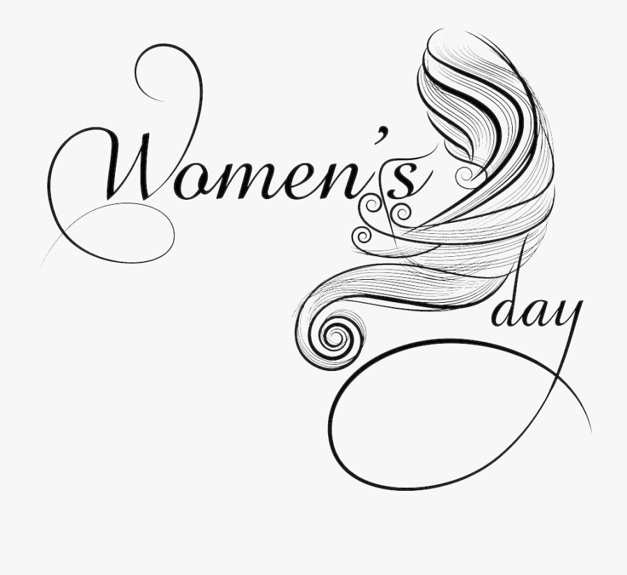 International Womens Happiness Wallpaper Women S Text - Drawing On Women's Day, Transparent Clipart