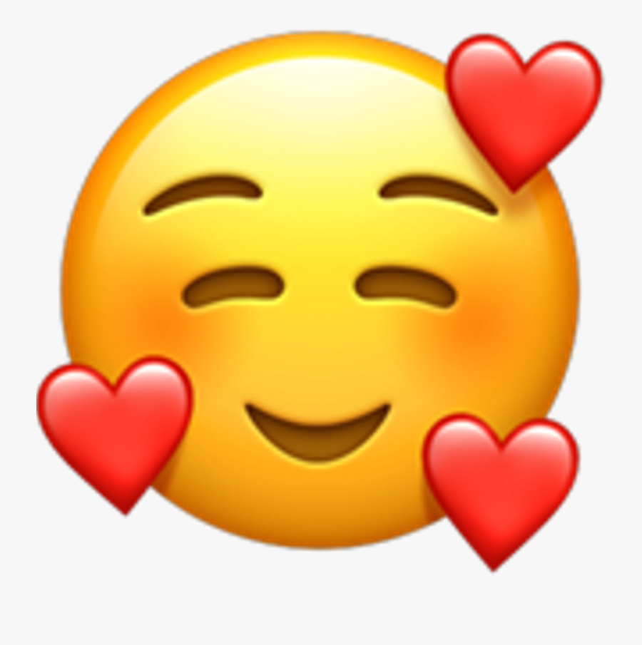 Transparent Png Emoticons - Heart Face Emoji Png, Transparent Clipart