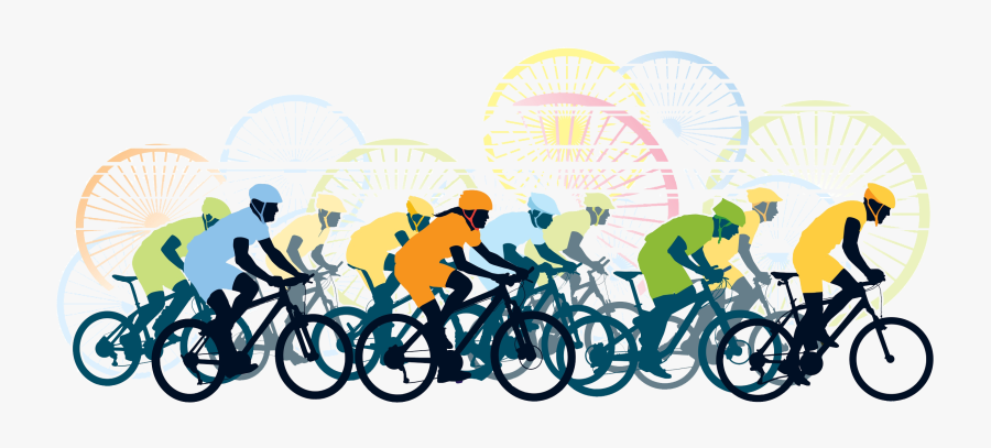 Clipart Bicycle Bike Trail - Bicycle Race Png, Transparent Clipart