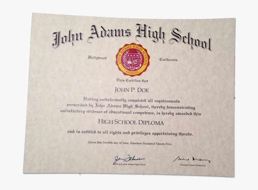 Clip Art Make A Trisa Moorddiner - High School Diploma Seal, Transparent Clipart